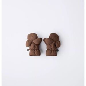 ZARA NYLON MITTENS WITH EARS